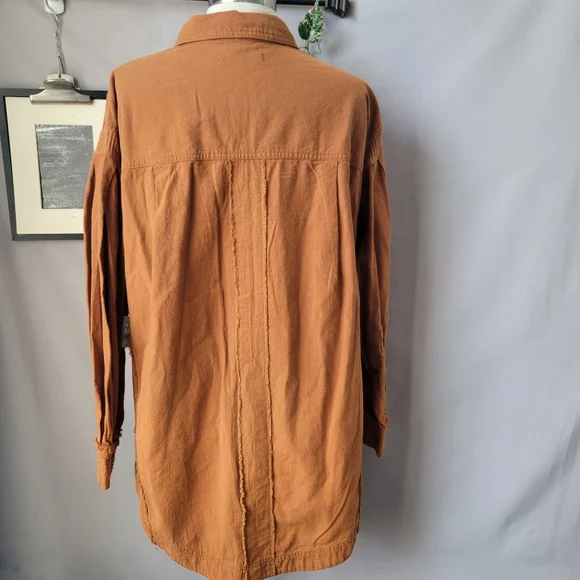 NEW We The Free People Cool & Clean Thermal Waffle Knit Button Down Shirt XS - Picture 2 of 16